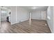 Inviting living room showcasing an open floor plan and seamless flow into the kitchen at 2315 Caldwell Pl, Columbus, IN 47201