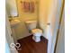 Simple half bathroom with a pedestal sink at 2992 Sentiment Ln, Greenwood, IN 46143