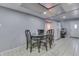 Kitchen and dining area with table and seating at 3655 Yellow Poplar Ct, Indianapolis, IN 46222