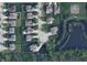 Aerial view of the house showing the community and surrounding green spaces at 3832 Kilburn Ct, Indianapolis, IN 46228