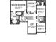 Upstairs floorplan featuring the Primary bedroom, 3 additional bedrooms, loft, and 2 baths at 3832 Kilburn Ct, Indianapolis, IN 46228