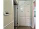 Hallway view showcasing built-in storage cabinets and access to additional rooms in the home at 5850 Paradise Ln, Martinsville, IN 46151
