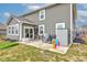 Cozy backyard patio with ample space for outdoor seating and entertainment at 6615 Aberdeen Dr, McCordsville, IN 46055