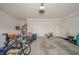 View of a garage interior, offering extra storage space and parking at 6699 Dunkirk Dr, McCordsville, IN 46055