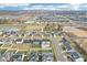 Panoramic aerial shot featuring a well-planned suburban neighborhood with community ponds and green spaces at 856 Parker Ln, Westfield, IN 46074
