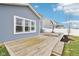 View of the back deck in this home, with yard space, perfect for outdoor relaxation at 856 Parker Ln, Westfield, IN 46074