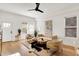 Bright living room featuring modern decor, hardwood floors, and ample natural light at 1020 Calvary St, Indianapolis, IN 46203