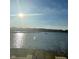 Scenic lake view with sunlight reflecting on the water and a dock with boats in the distance at 12561 Marina View Dr, Indianapolis, IN 46256