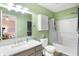 Bathroom featuring an extended vanity, shower and bath at 12635 Braddock Ln, Noblesville, IN 46060
