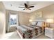 Bedroom featuring neutral colors, ceiling fan and natural light at 12635 Braddock Ln, Noblesville, IN 46060