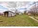 Exterior view of outbuildings on a lush green lawn, showcasing property features and landscaping at 15123 E 196Th St, Noblesville, IN 46060