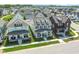 Aerial view of a neighborhood featuring well-maintained homes and landscaped yards at 15304 Fairlands Dr, Westfield, IN 46074