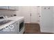 Laundry room features washer, dryer, and coat hooks at 15304 Fairlands Dr, Westfield, IN 46074