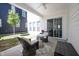 Relaxing outdoor patio area with comfortable seating, ideal for enjoying the backyard view at 15304 Fairlands Dr, Westfield, IN 46074