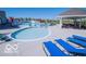 Community pool area featuring ample seating, umbrellas, and a -friendly wading pool at 15304 Fairlands Dr, Westfield, IN 46074