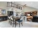 Spacious room featuring a second-story balcony and a dining table at 1621 Rosebud Ln, Greenwood, IN 46143
