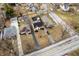 Aerial view of the property and neighborhood, highlighting the home's location and curb appeal at 1711 Kessler E Blvd, Indianapolis, IN 46220