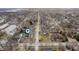 Wide aerial view showcases the neighborhood's layout and the property's central location at 1711 Kessler E Blvd, Indianapolis, IN 46220