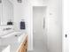 Bright bathroom featuring a modern sink, stylish faucet and sleek vanity at 1838 Alabama St, Indianapolis, IN 46202