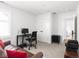 Well-lit office featuring neutral colors, a modern desk, and a comfortable chair at 1838 Alabama St, Indianapolis, IN 46202