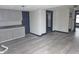 Neutral walls compliment the light-gray cabinets and dark countertop at 238 S Temple Ave, Indianapolis, IN 46201