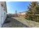Backyard featuring a fence and green space at 3026 Everbloom Way, Indianapolis, IN 46217