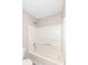 Clean bathroom featuring a white shower tub with a shower head at 3026 Everbloom Way, Indianapolis, IN 46217