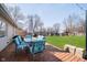 Cozy deck area with comfortable seating, ideal for enjoying outdoor meals and relaxation at 348 W Stop 11 Rd, Indianapolis, IN 46217