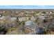 Aerial view of neighborhood featuring surrounding tree coverage at 3608 Olive Branch Rd, Greenwood, IN 46143