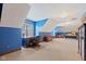 Spacious bonus room featuring blue walls, carpeted floors, and window with view at 3608 Olive Branch Rd, Greenwood, IN 46143
