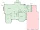 Second floor plan featuring a living room, kitchen, dining area, office, and a garage at 3608 Olive Branch Rd, Greenwood, IN 46143
