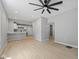 Open floorplan with view of living area, breakfast bar, and kitchen at 516 N Chester Ave, Indianapolis, IN 46201