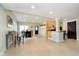 Finished basement with dining area and kitchenette, perfect for entertaining at 534 1/2 Amos Dr, Zionsville, IN 46077