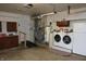 Basement featuring laundry and storage areas at 5582 E State Road 144, Mooresville, IN 46158