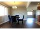 Bright dining area with hardwood floors and chandelier at 5582 E State Road 144, Mooresville, IN 46158