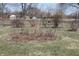 Landscaped backyard with dormant plants at 5582 E State Road 144, Mooresville, IN 46158