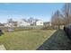 Fenced back yard featuring a spacious lawn, providing ample outdoor living and play space at 6663 Black Antler Cir, Indianapolis, IN 46217