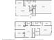 Two story floor plan displaying the first and second floor of the home at 6663 Black Antler Cir, Indianapolis, IN 46217