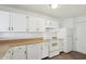 Well-maintained kitchen with white cabinets and modern appliances at 6663 Black Antler Cir, Indianapolis, IN 46217
