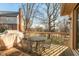 Outdoor dining area on the back deck, perfect for enjoying the scenery and grilling out at 8331 Lookout Ct, Indianapolis, IN 46217
