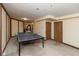 Finished basement with two ping pong tables and lots of empty space for activities or entertainment at 8331 Lookout Ct, Indianapolis, IN 46217