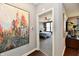 Artwork hangs outside a bedroom at 2186 Chick Evans Way, Westfield, IN 46074