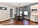 Bright eat-in kitchen with stainless appliances, hardwood floors, and ample natural light at 2186 Chick Evans Way, Westfield, IN 46074