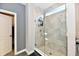 Modern shower with glass enclosure at 2186 Chick Evans Way, Westfield, IN 46074