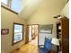 Cozy living room area with hardwood floors, and a large window for great views at 3040 Old Morgantown Rd, Martinsville, IN 46151