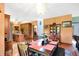 An open dining area with seamless flow to the kitchen and dining room at 4590 Turkey Track Rd, Martinsville, IN 46151