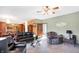 Open-concept living area with comfortable seating and stylish decor at 4590 Turkey Track Rd, Martinsville, IN 46151