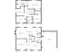 Home floor plans: upstairs bedrooms and downstairs living areas with garage at 6843 Long Run Dr, Indianapolis, IN 46268