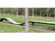Navigating the bike course with wooden features through natural landscape at 9709 Tampico Chase, Fishers, IN 46040