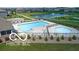 Community pool area with pool and baby pool at 9709 Tampico Chase, Fishers, IN 46040